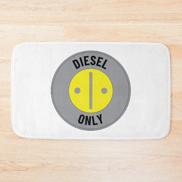 Item preview, Diesel Only - Black Text on Gray designed and sold by LucidLounger.