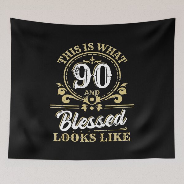Item preview, This Is What 90 And Blessed Look Like 90th Birthday Party Blow Candle Celebrate 90 Years Old Cake Party Blas designed and sold by shirti.