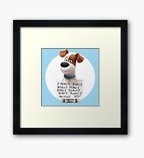 Max Framed Print