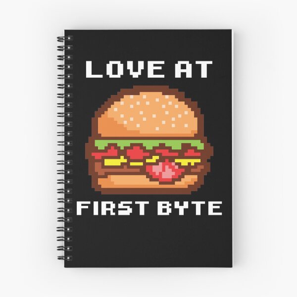 Item preview, Love At First Byte Hamburger Fast Food designed and sold by Moonpie90.