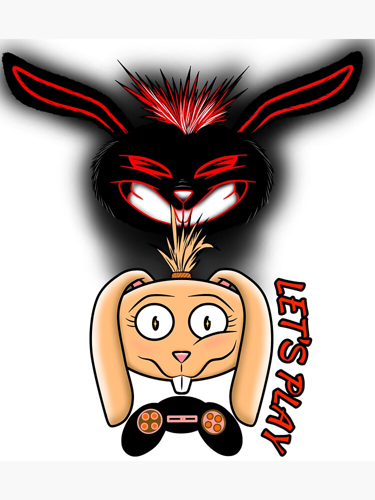 Thumbnail 3 of 3, Sticker, Bunny player designed and sold by 4LORDS.