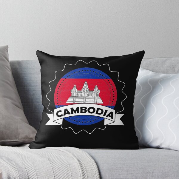 Item preview, Cambodia Emblem-Badge-Flag designed and sold by Gina-Driada.
