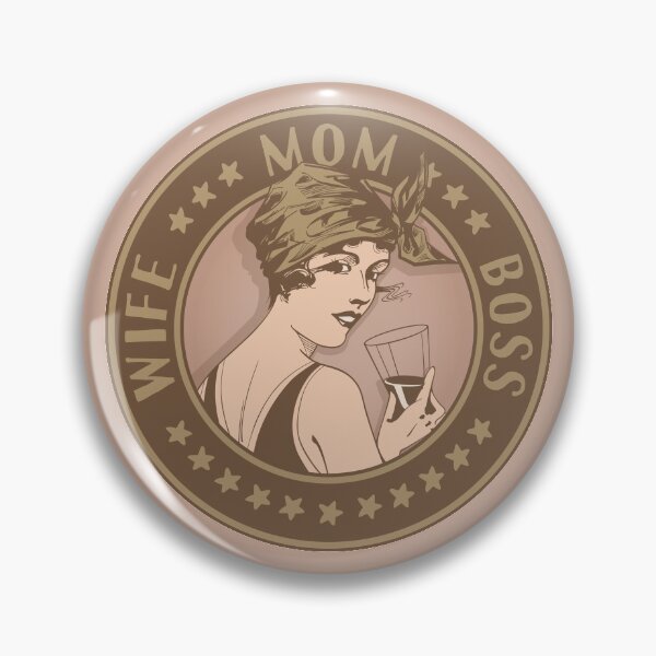 Item preview, Wife, Mom, Boss. Art deco style design. designed and sold by robimerch.