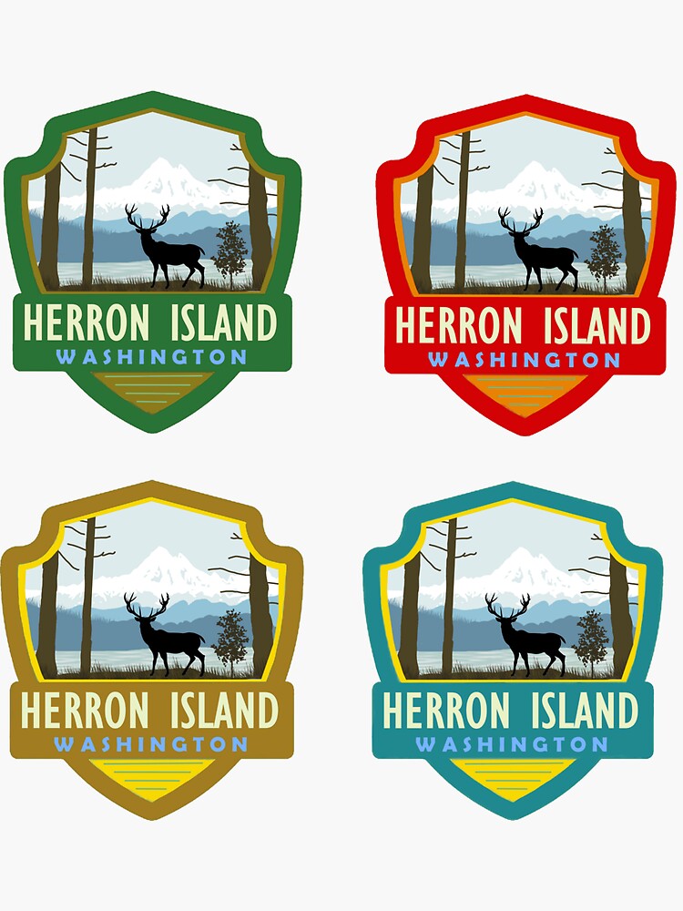 "Herron Island Sticker Set" Sticker for Sale by eammmmmm Redbubble