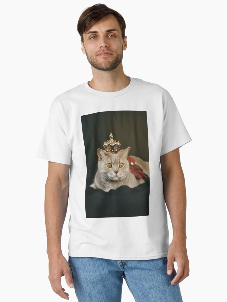 Thumbnail 2 of 7, Classic T-Shirt, Queen cat by semapemodiba designed and sold by Semapemodiba.