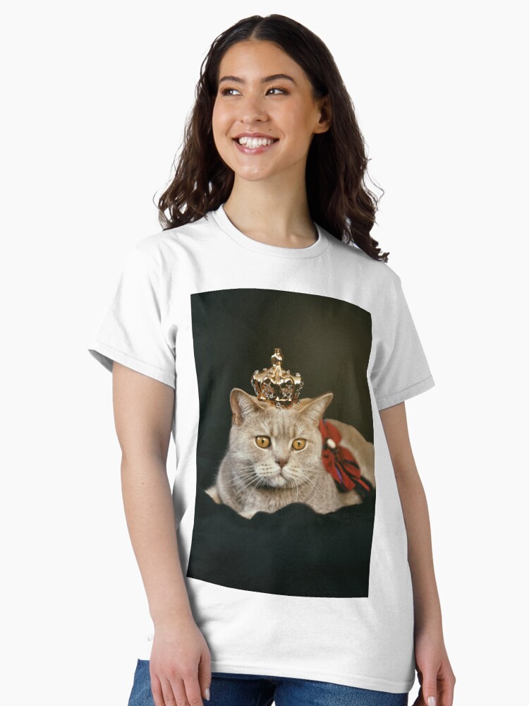Thumbnail 1 of 7, Classic T-Shirt, Queen cat by semapemodiba designed and sold by Semapemodiba.