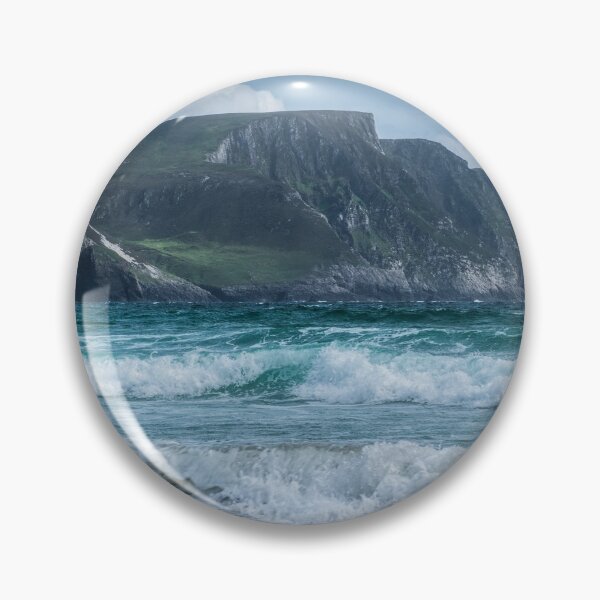 Item preview, The stormy Atlantic Ocean and mountains view from the Keel Beach on Achill Island, County Mayo on the west coast of the Republic of Ireland designed and sold by AlbertMi.