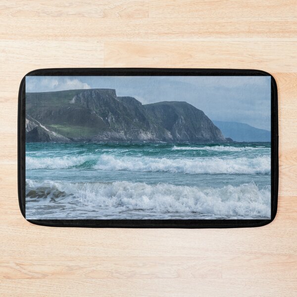 Item preview, The stormy Atlantic Ocean and mountains view from the Keel Beach on Achill Island, County Mayo on the west coast of the Republic of Ireland designed and sold by AlbertMi.