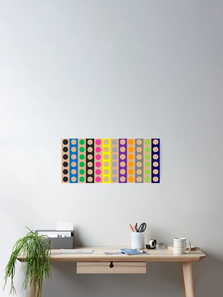 Thumbnail 2 of 3, Poster, Colorful Dots Pattern designed and sold by BImP design.