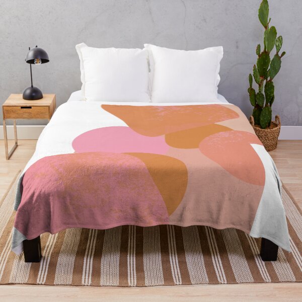 Item preview, Mid century retro shapes in pink-rose designed and sold by Nadezda Kravcenko.
