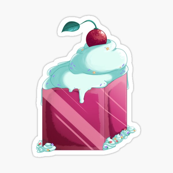 Cute Cupcake #2 Cherry Whipped Ice Cream Topping Swee Car Tablet Vinyl Decal 