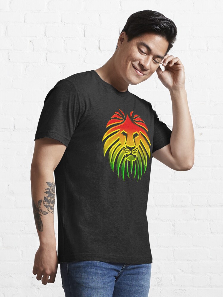 Alternative Ansicht von Like a Lion, Reggae, Rastafari, Africa, Jah, Jamaica, Essential T-Shirt