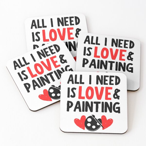 Item preview, All I need is love and painting designed and sold by TheGreenGoat.