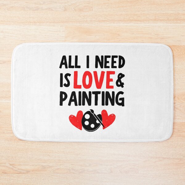 Item preview, All I need is love and painting designed and sold by TheGreenGoat.