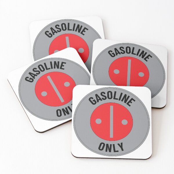 Item preview, Gasoline Only - Black Text on Gray designed and sold by LucidLounger.