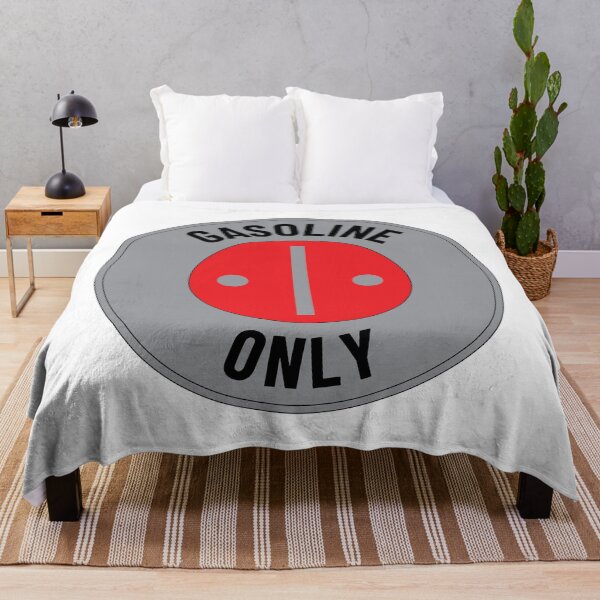 Item preview, Gasoline Only - Black Text on Gray designed and sold by LucidLounger.