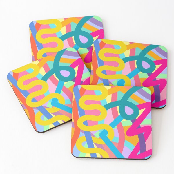 Item preview, colourful lines pattern 1 designed and sold by terididcote.