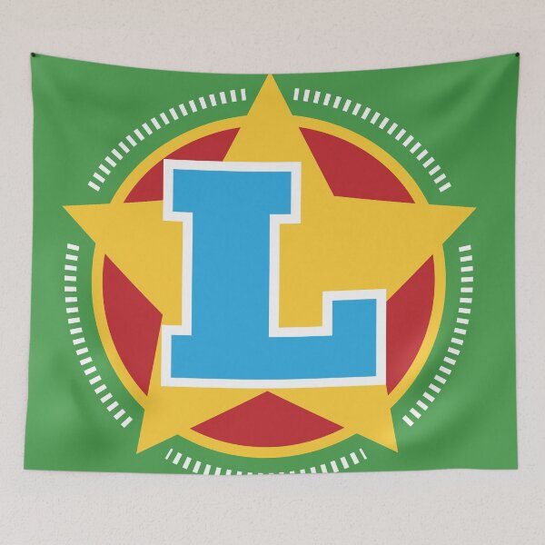 Item preview, Superhero Letter L. Star and stripes designed and sold by mgulin.