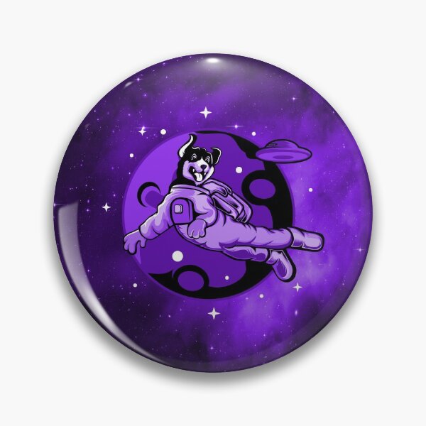 Item preview, spacedog galaxy purple cute puppy space designed and sold by toastygoat.