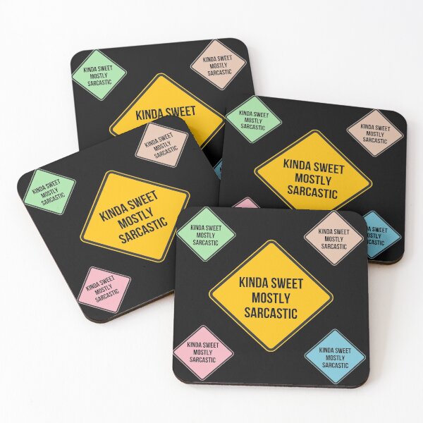 Item preview, Kinda Sweet Mostly Sarcastic Funny Road Sign Pack designed and sold by MinimalSketches.