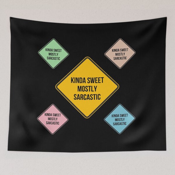 Item preview, Kinda Sweet Mostly Sarcastic Funny Road Sign Pack designed and sold by MinimalSketches.