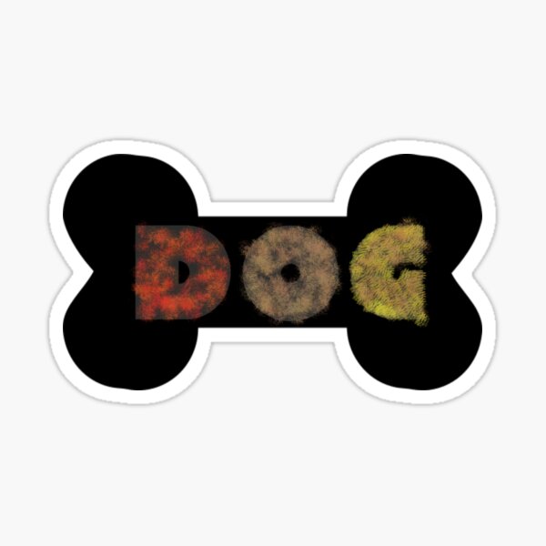 "Dog logo" Sticker by JoekieDotFun Redbubble