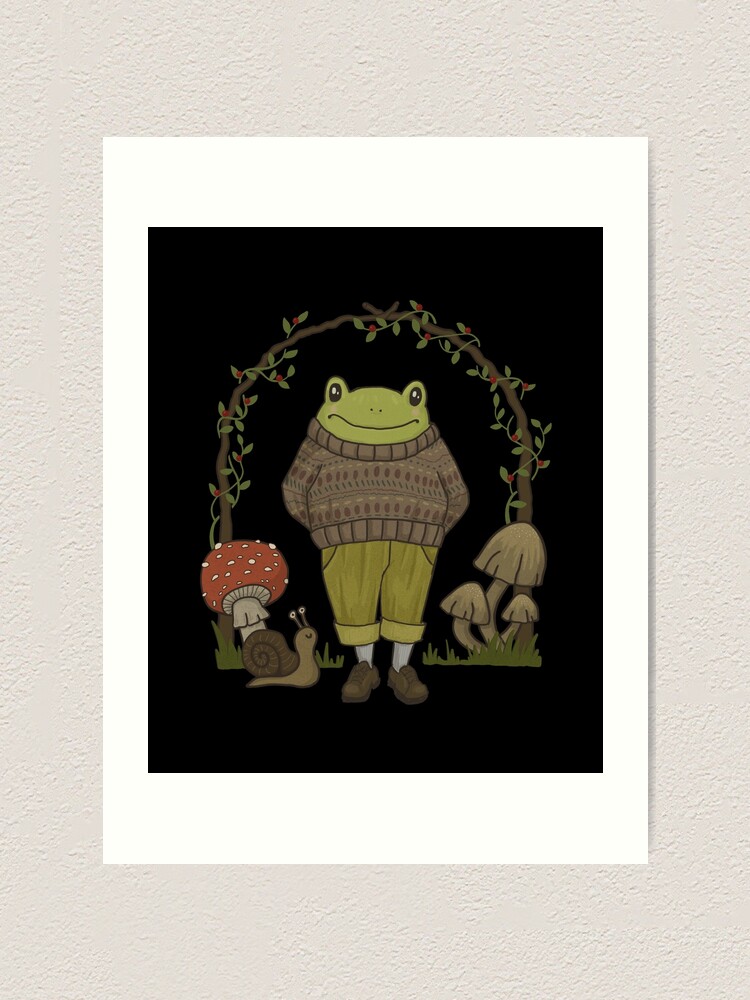 Goblincore Toad in Hipster: Dark Academia Frog in Vintage Sweater Embodying  Cottagecore, Emo Grunge Fairycore Aesthetics, and Psychedelic Fantasy  Garden Art Print for Sale by MinistryOfFrogs