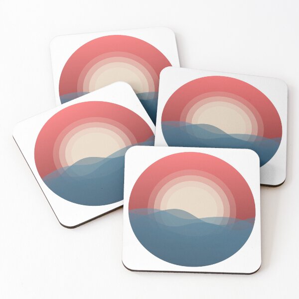 Item preview, Wavy sea & Sunset designed and sold by SHOPBLOB.