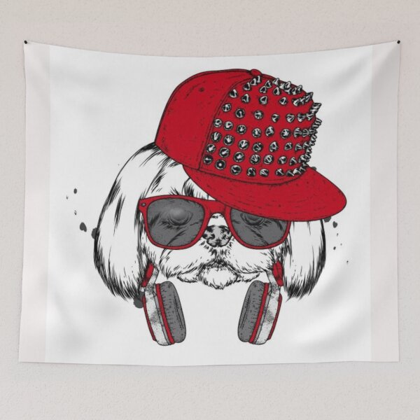 Item preview, Dog which wearing a cap designed and sold by PiotrP.
