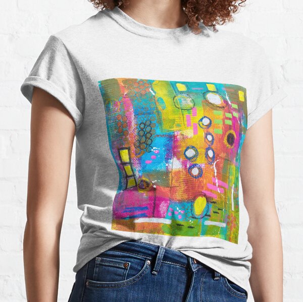 Bold abstract painting Summer Garden Classic T-Shirt