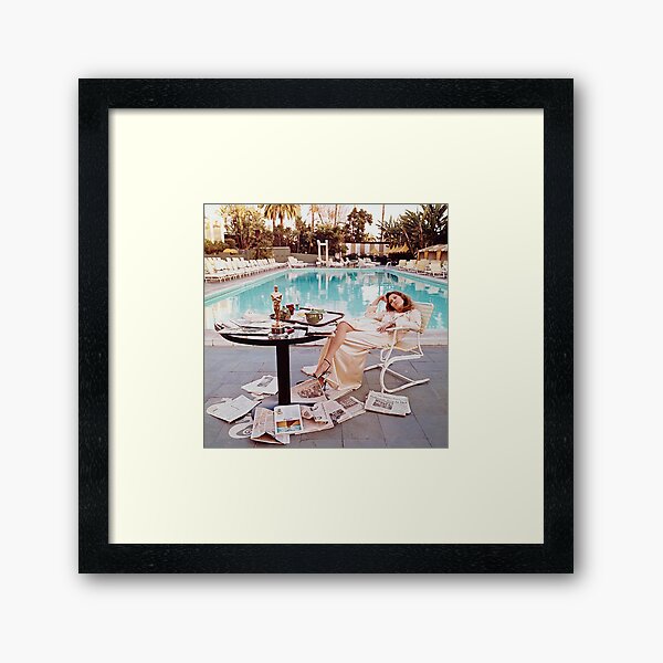 LIe Down In Front Of The Dunaway Pool Poster Framed Art Print