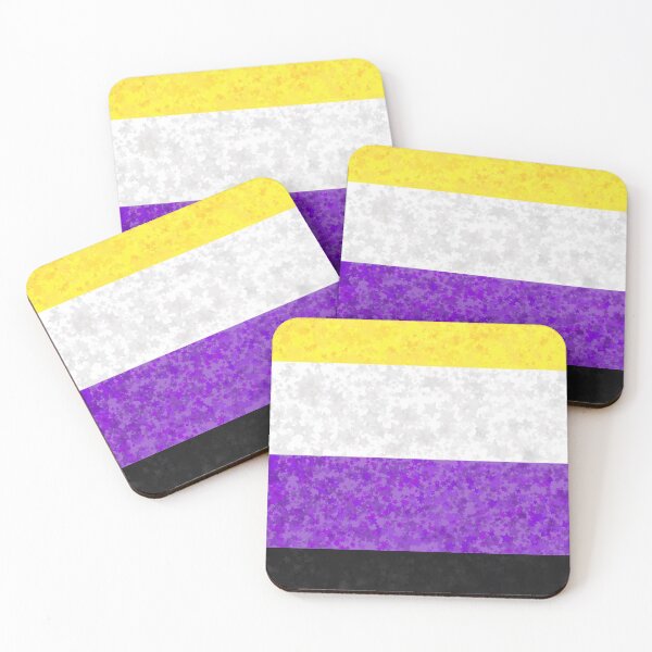 Item preview, Non-Binary Pride Flag - Pattern Stars designed and sold by EerieEnby.