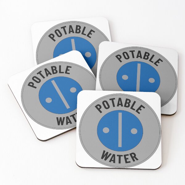 Item preview, Potable Water - Black Text on Gray designed and sold by LucidLounger.