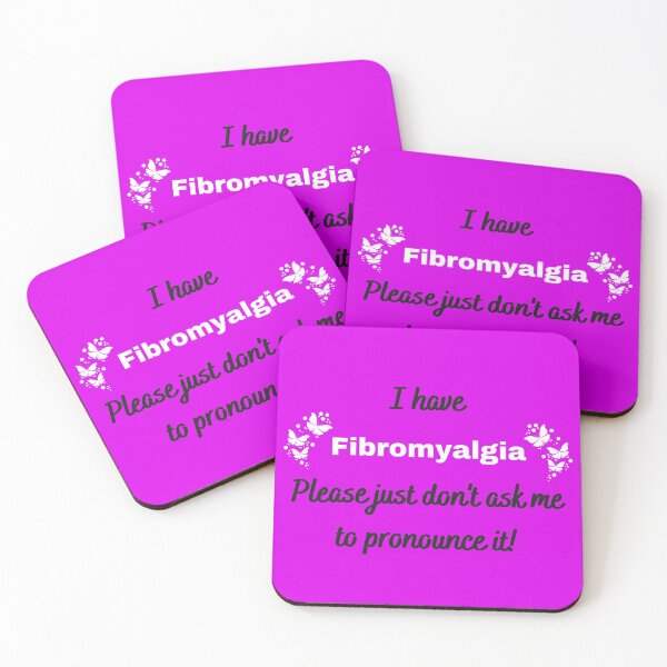 Item preview, Fibromyalgia (Fibro) Awareness: I have Fibromyalgia Please just don't ask me to pronounce it (on purple) designed and sold by Chantelle  Spies.