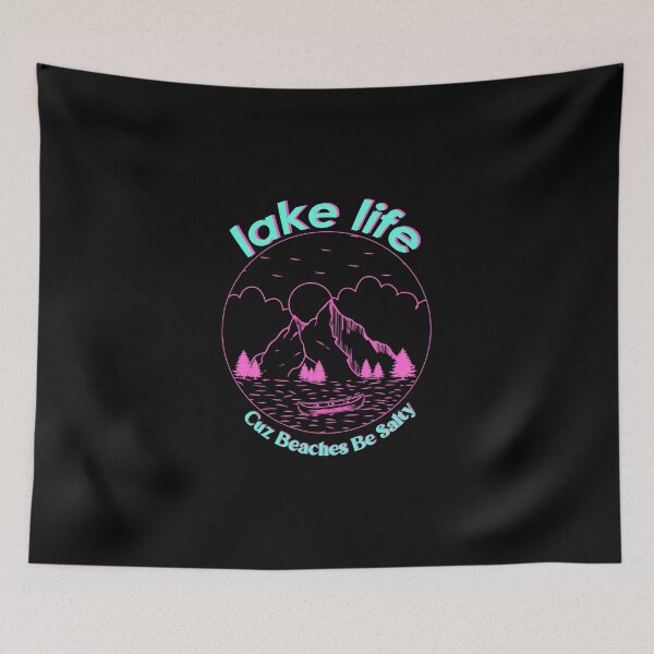 Item preview, Lake Life Cuz Beaches Be Salty Retro designed and sold by lady-fiona.