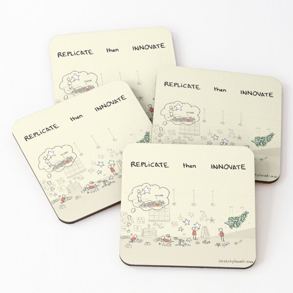 Item preview, Replicate then innovate designed and sold by Sketchplanations.