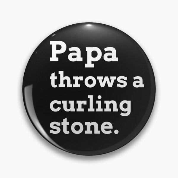 Item preview, Papa Throws a Curling Stone designed and sold by VJKTees.