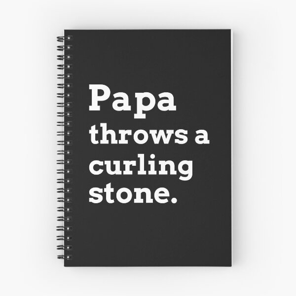 Item preview, Papa Throws a Curling Stone designed and sold by VJKTees.