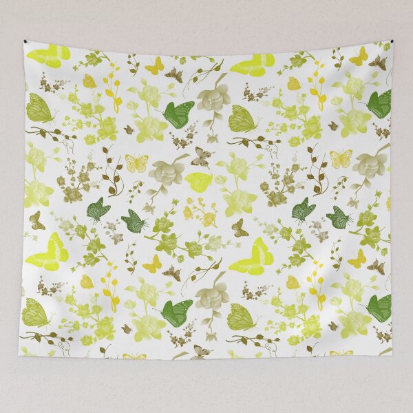 Item preview, Flower and Butterfly White designed and sold by culasse06.