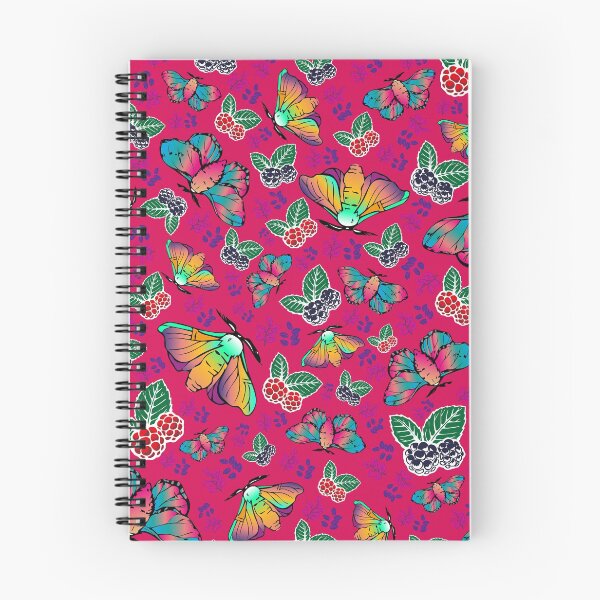 Item preview, mulberry and silkworm surface pattern design pink designed and sold by SankiWorld.