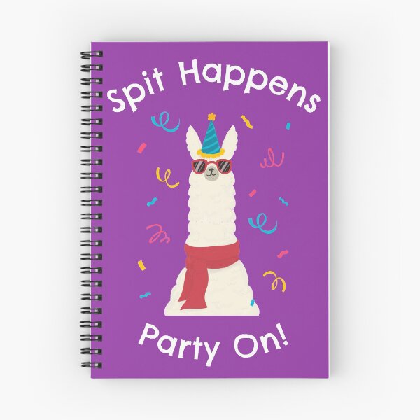 Item preview, Spit Happens Party On! Llama in Sunglasses designed and sold by LeftFieldFunny.