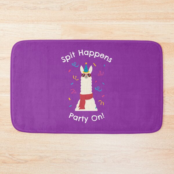 Item preview, Spit Happens Party On! Llama in Sunglasses designed and sold by LeftFieldFunny.