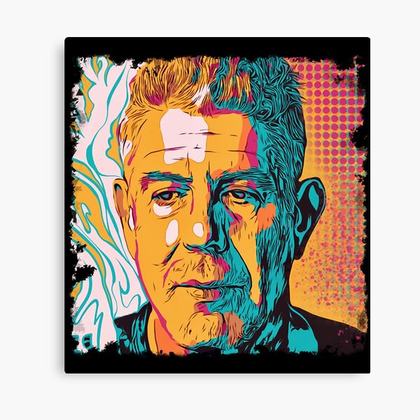 Vintage Anthony Bourdain's Parts Unknown Men Women Canvas Print