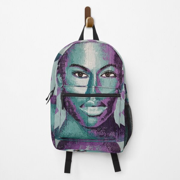 Item preview, Purple and turquoise portrait designed and sold by khalaijimase.