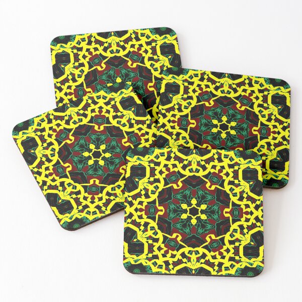 Item preview, Archaic-like Pattern With Yellow Lines Moving Throughout designed and sold by Geoff Treagus.