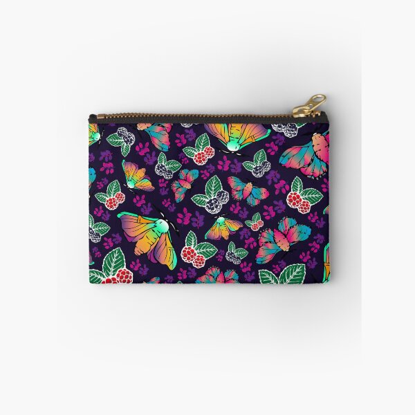 Item preview, mulberry and silkworm surface pattern dark blue designed and sold by SankiWorld.