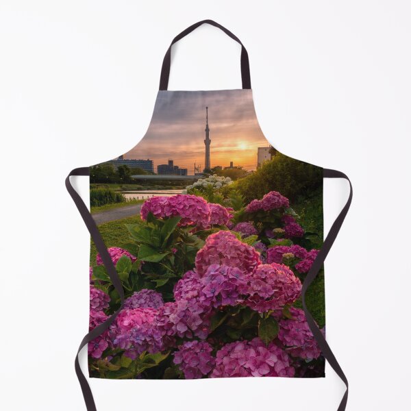 Item preview, The Essence of Summer - Tokyo Skyree with Hydrangea at Sunset designed and sold by Jordan McChesney.