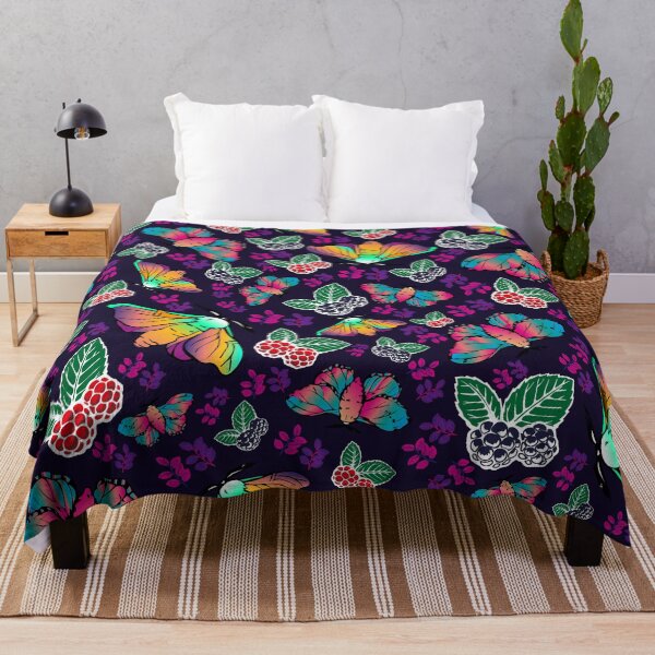 Item preview, mulberry and silkworm surface pattern dark blue designed and sold by SankiWorld.