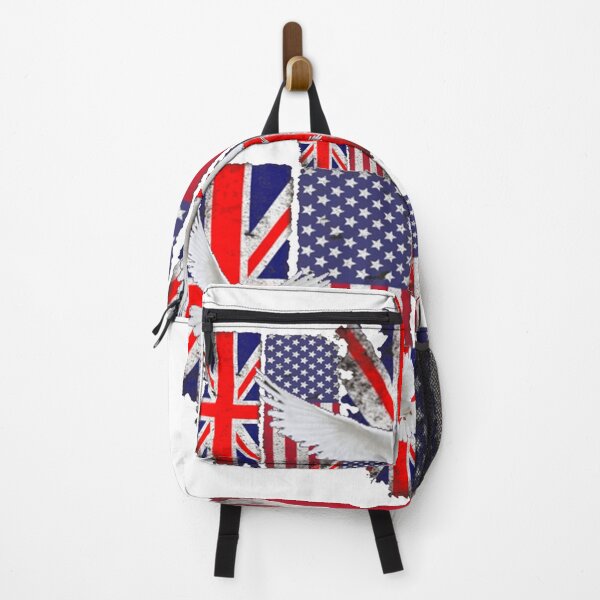 Item preview, AMERICAN BRITISH PEACE DOVES FLAGS ART designed and sold by sharlesart.