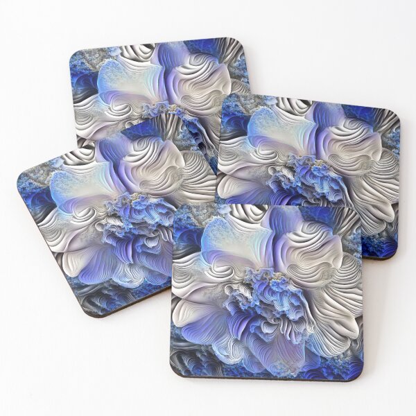 Item preview, blue ruffled rose designed and sold by Draculart.